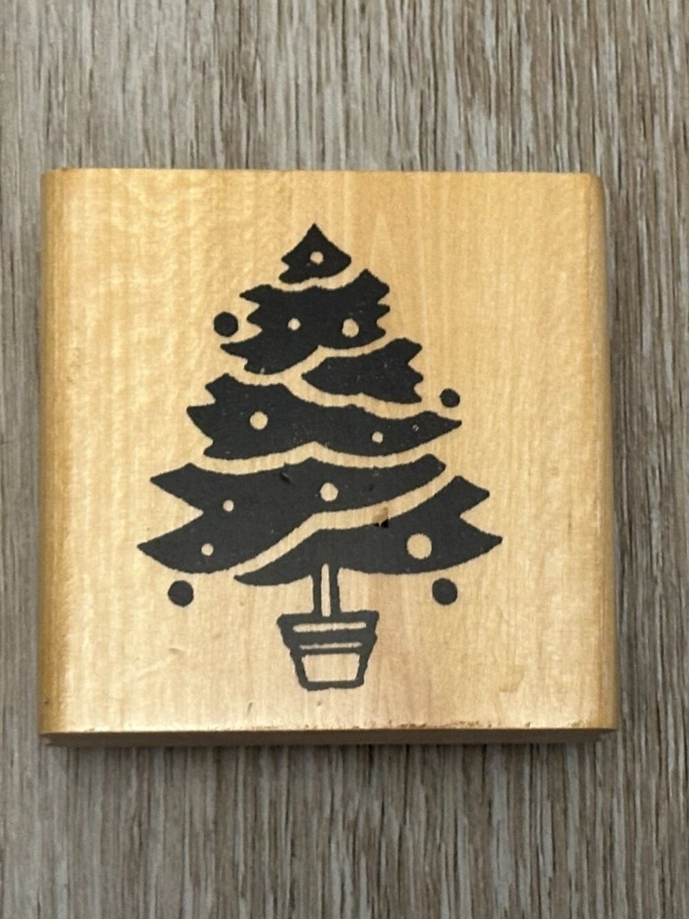 Fabulous Mounted Rubber Stamp Christmas Tree